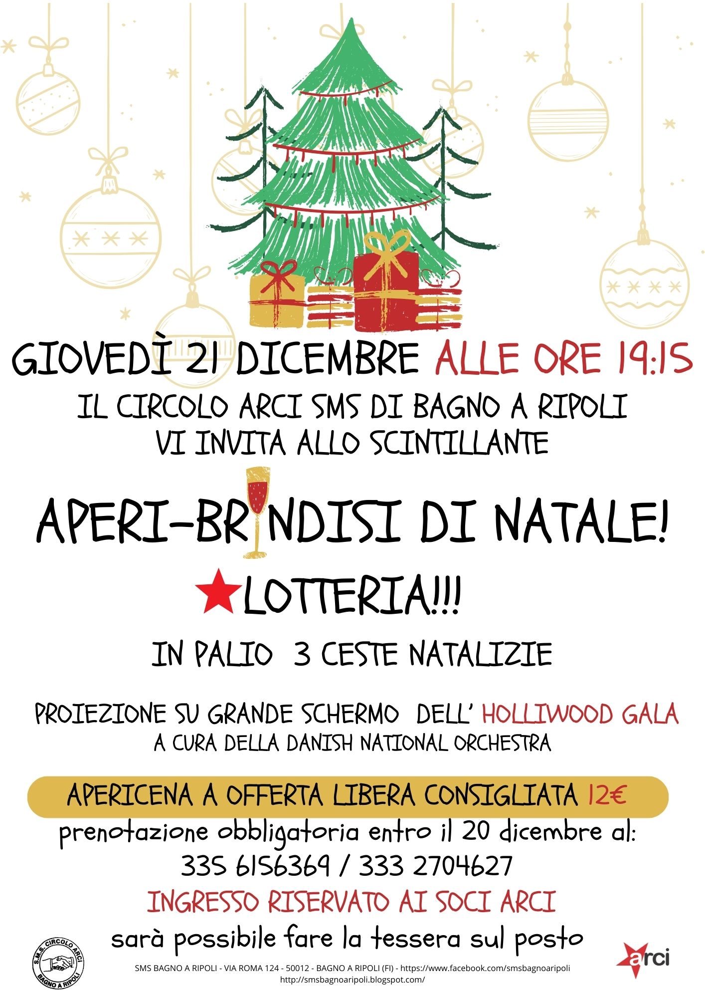 Aperi Brindisi Di Natale Arci Firenze